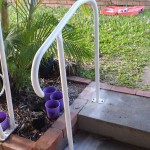 Photo of small handrail at two steps