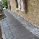 Photo of paving around side of home